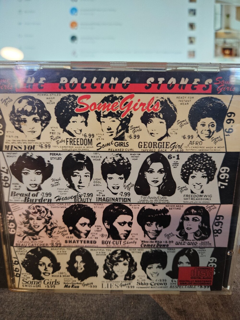 The Rolling Stones Some Girls CD Uncensored Cover Art Reissue CK